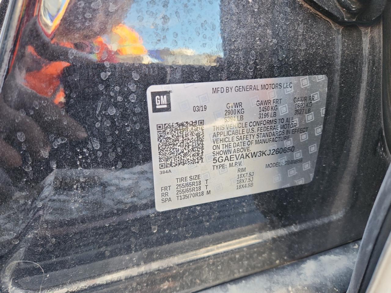 2019 Buick Enclave Essence VIN: 5GAEVAKW3KJ260650 Lot: 80884315