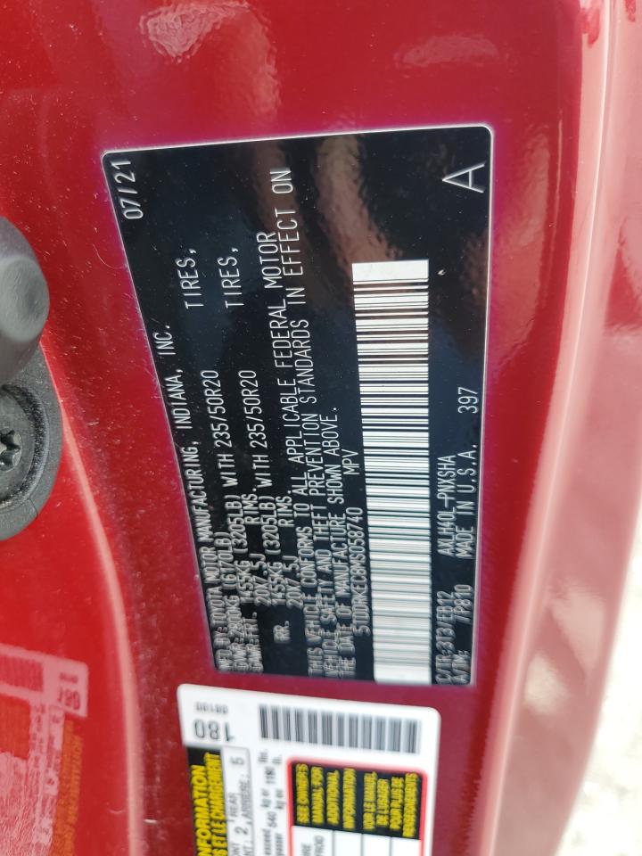 2021 Toyota Sienna Xse VIN: 5TDDRKEC8MS058740 Lot: 83839745