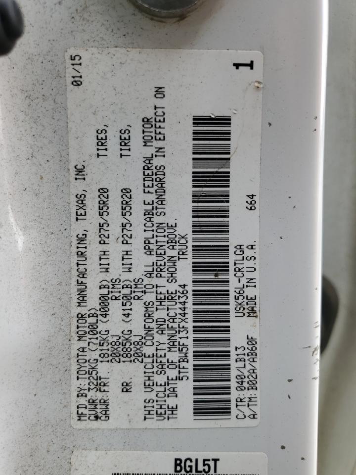 2015 Toyota Tundra Double Cab Limited VIN: 5TFBW5F13FX444364 Lot: 81002195