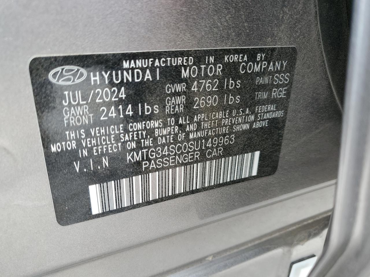 2025 Genesis G70 Base VIN: KMTG34ST0SU149963 Lot: 80991705