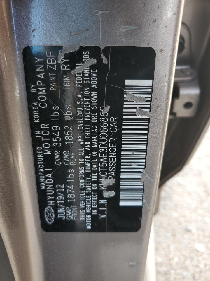 2013 Hyundai Accent Gls VIN: KMHCT5AE3DU066869 Lot: 81867485