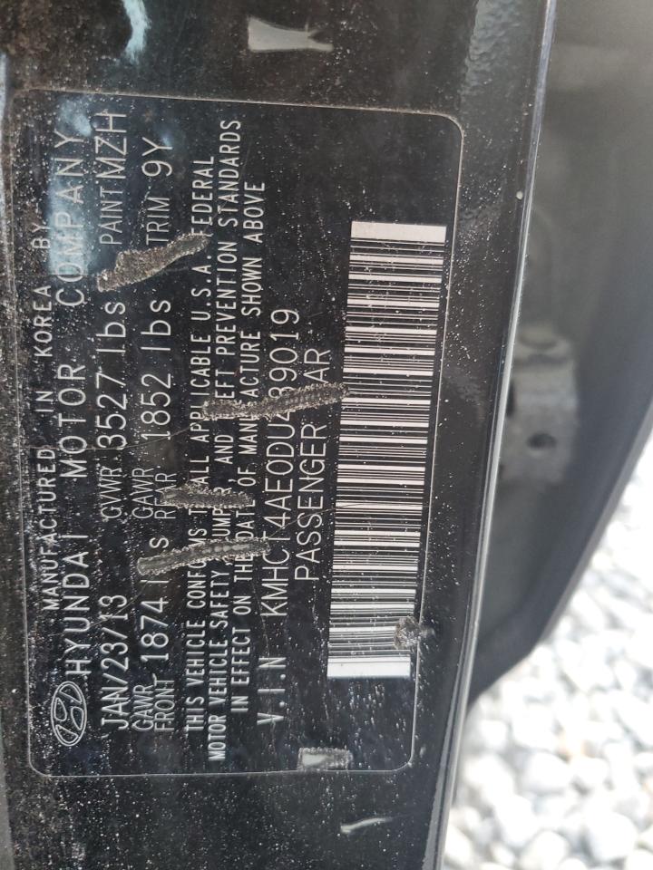 2013 Hyundai Accent Gls VIN: KMHCT4AE0DU439019 Lot: 81507465