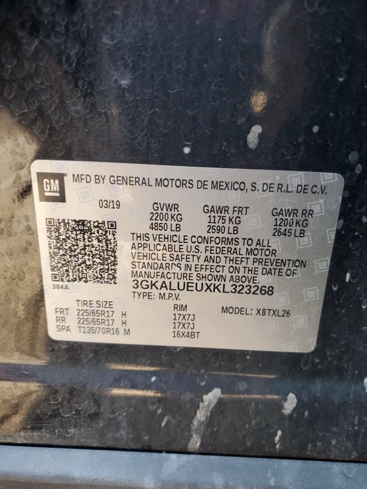 2019 GMC Terrain Sle VIN: 3GKALUEUXKL323268 Lot: 69804715