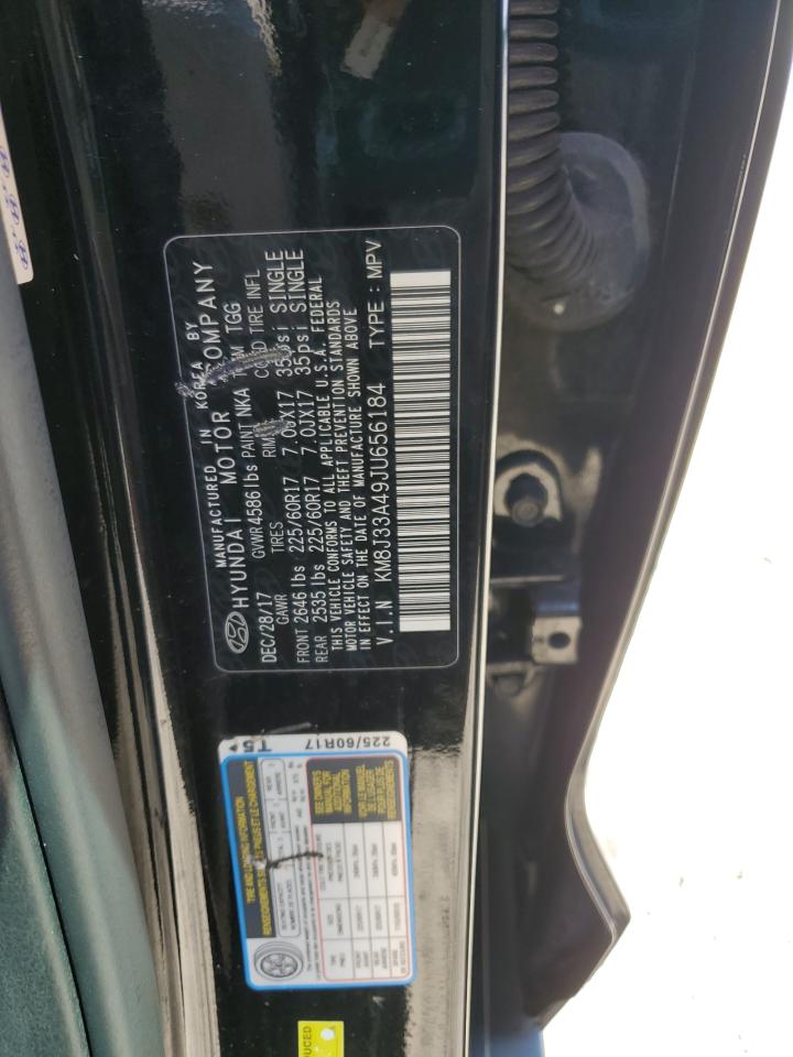 2018 Hyundai Tucson Sel VIN: KM8J33A49JU656184 Lot: 72015605