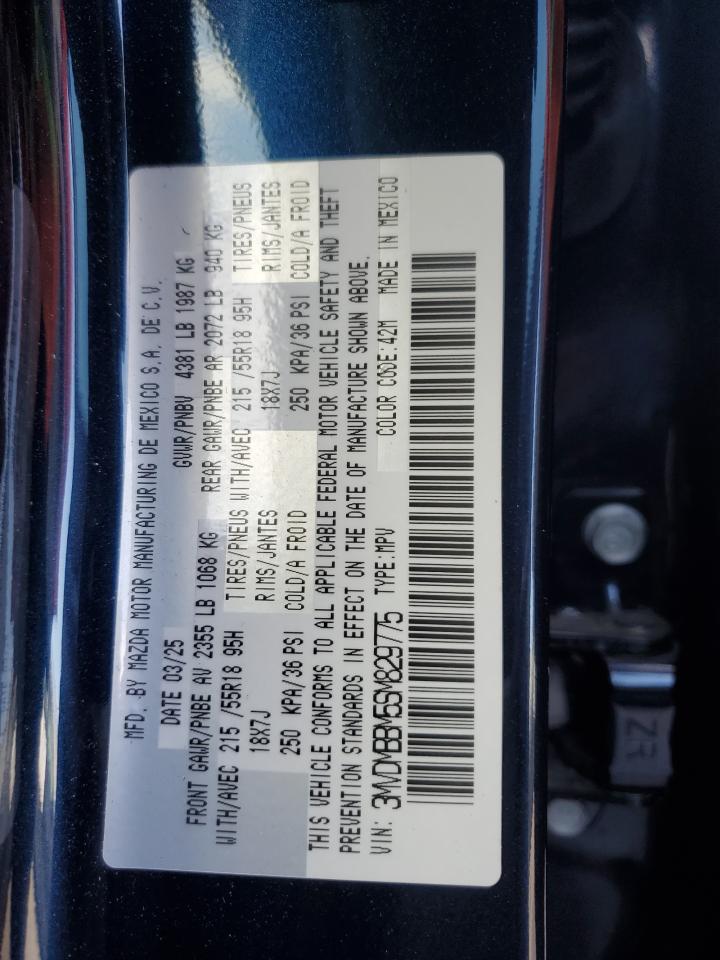 2025 Mazda Cx-30 Select VIN: 3MVDMBBM5SM829775 Lot: 71567575