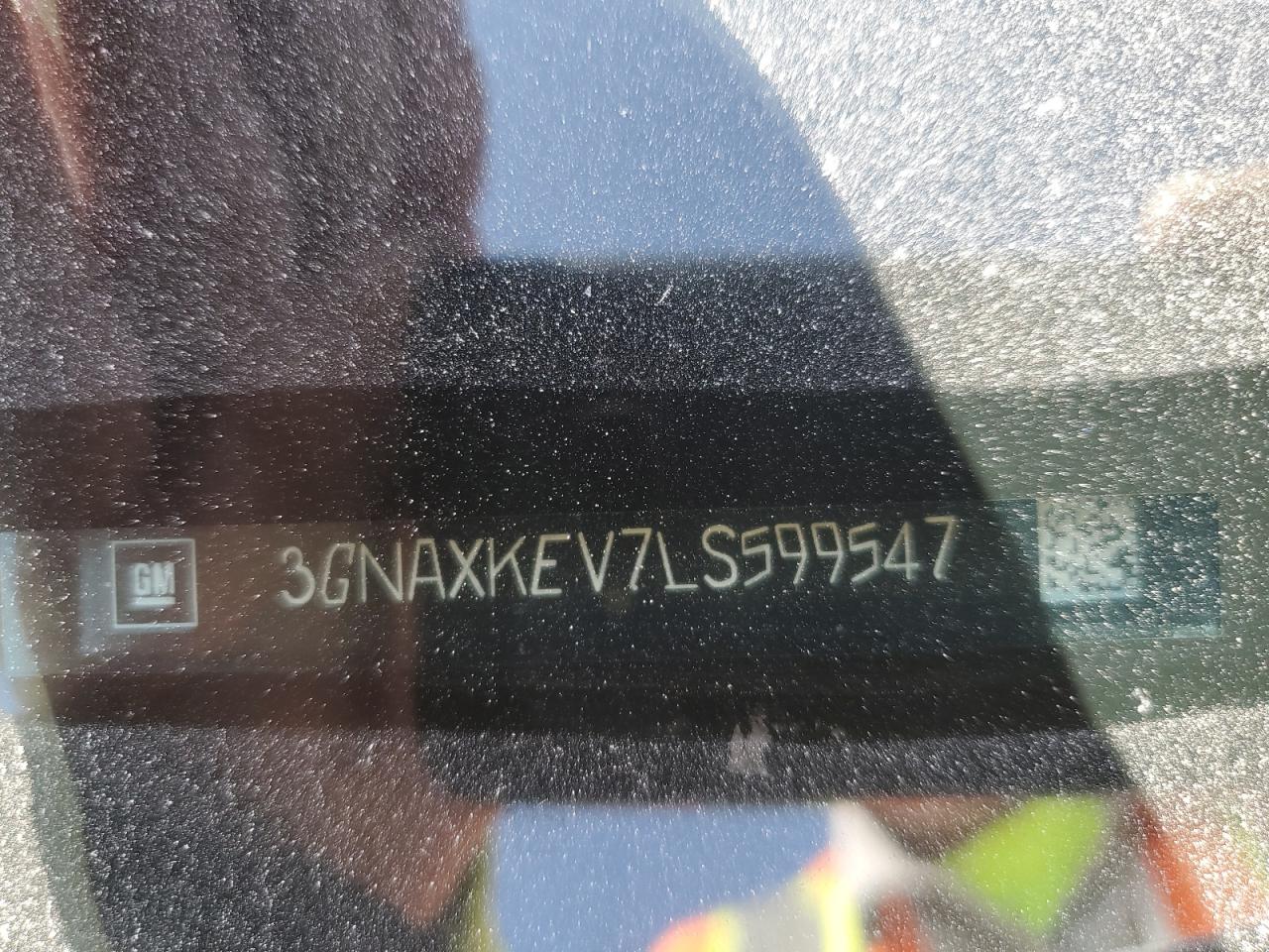 2020 Chevrolet Equinox Lt VIN: 3GNAXKEV7LS599547 Lot: 81814675