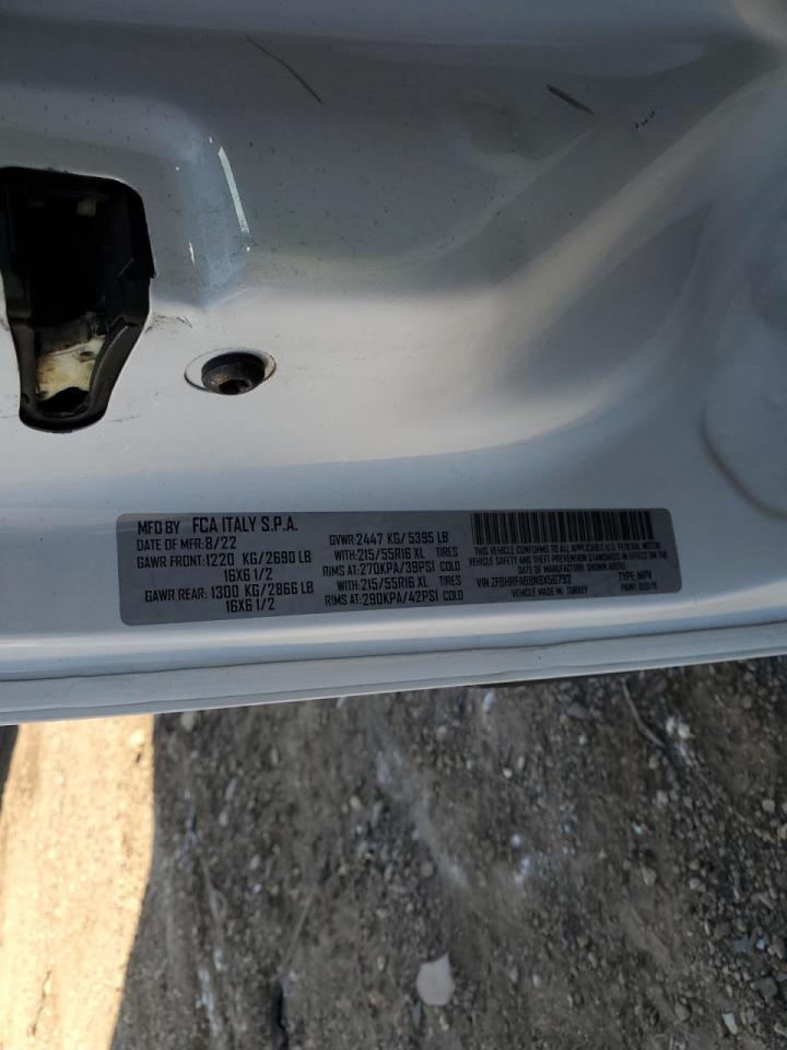 2022 Ram Promaster City VIN: ZFBHRFAB8N6X56792 Lot: 80793905