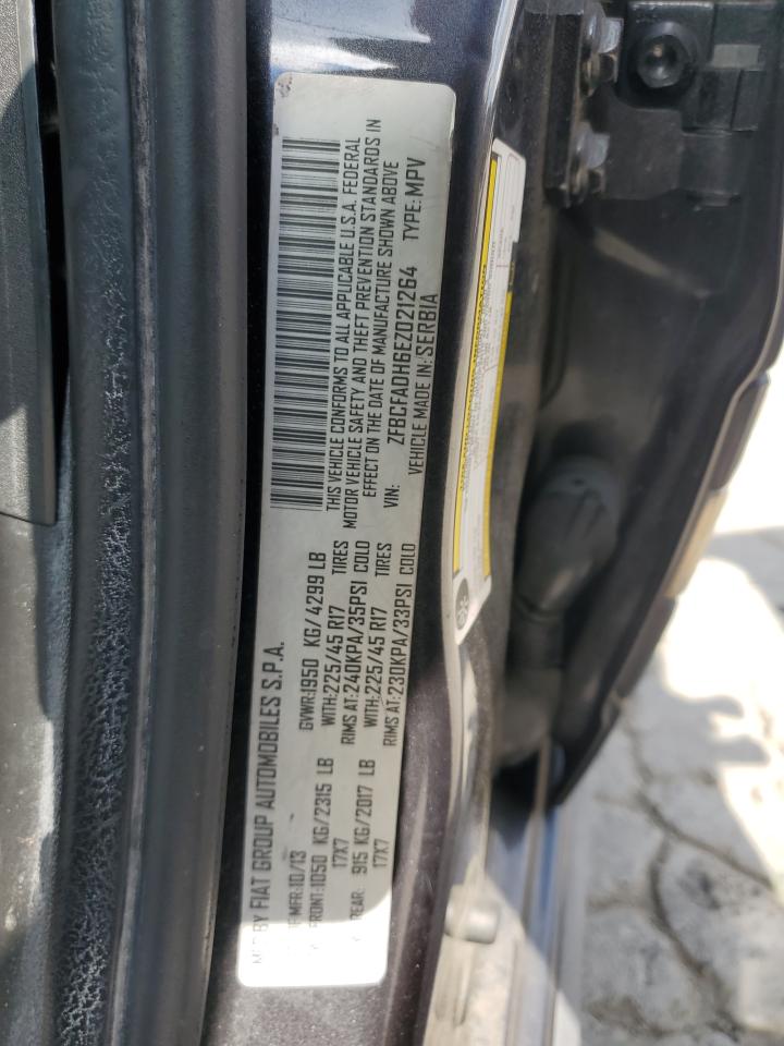 2014 Fiat 500L Trekking VIN: ZFBCFADH6EZ021264 Lot: 71588775