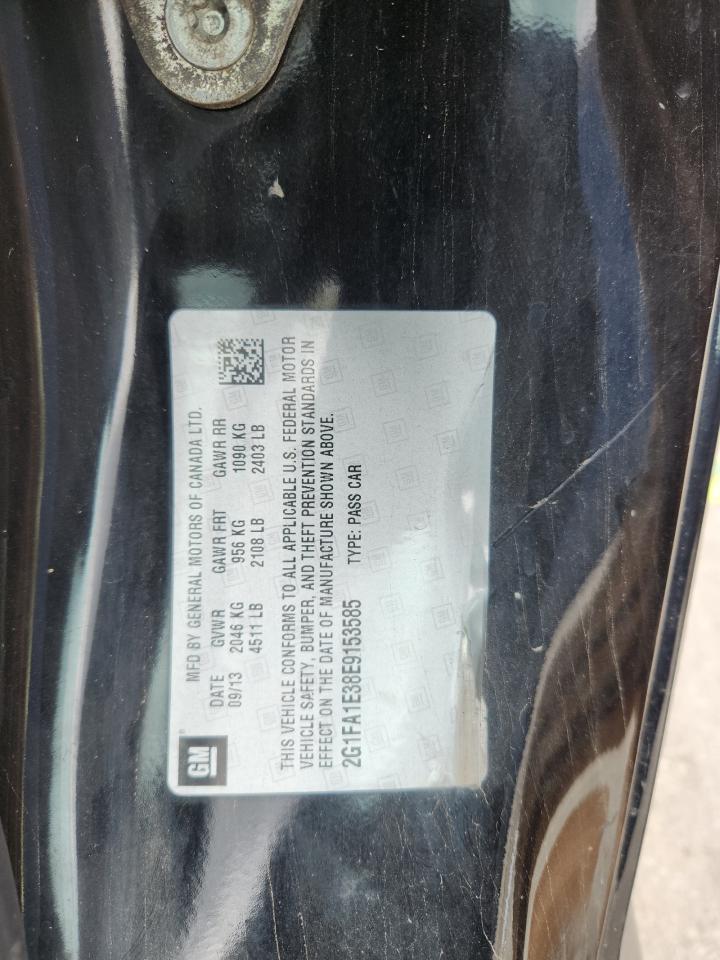 2014 Chevrolet Camaro Ls VIN: 2G1FA1E38E9153585 Lot: 81589455