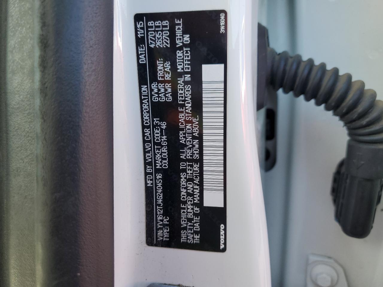 2016 Volvo S60 VIN: YV1612TJ4G2404516 Lot: 71200835