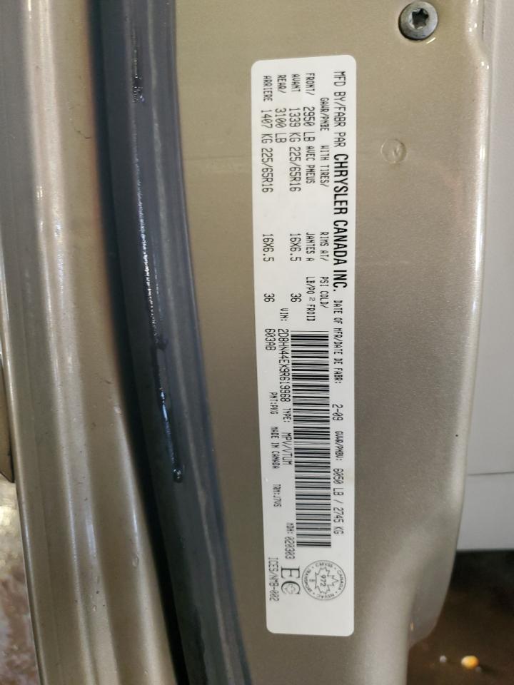 2009 Dodge Grand Caravan Se VIN: 2D8HN44EX9R619968 Lot: 81348435