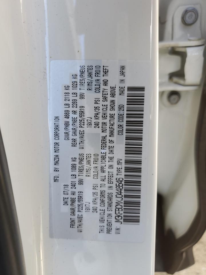 2018 Mazda Cx-5 Touring VIN: JM3KFBCMXJ0448546 Lot: 71236435