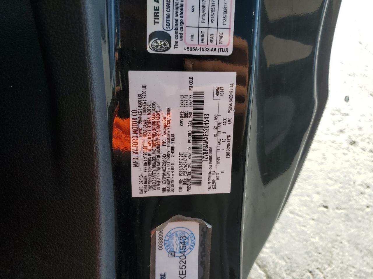 2014 Ford Mustang VIN: 1ZVBP8AMXE5204543 Lot: 80273195