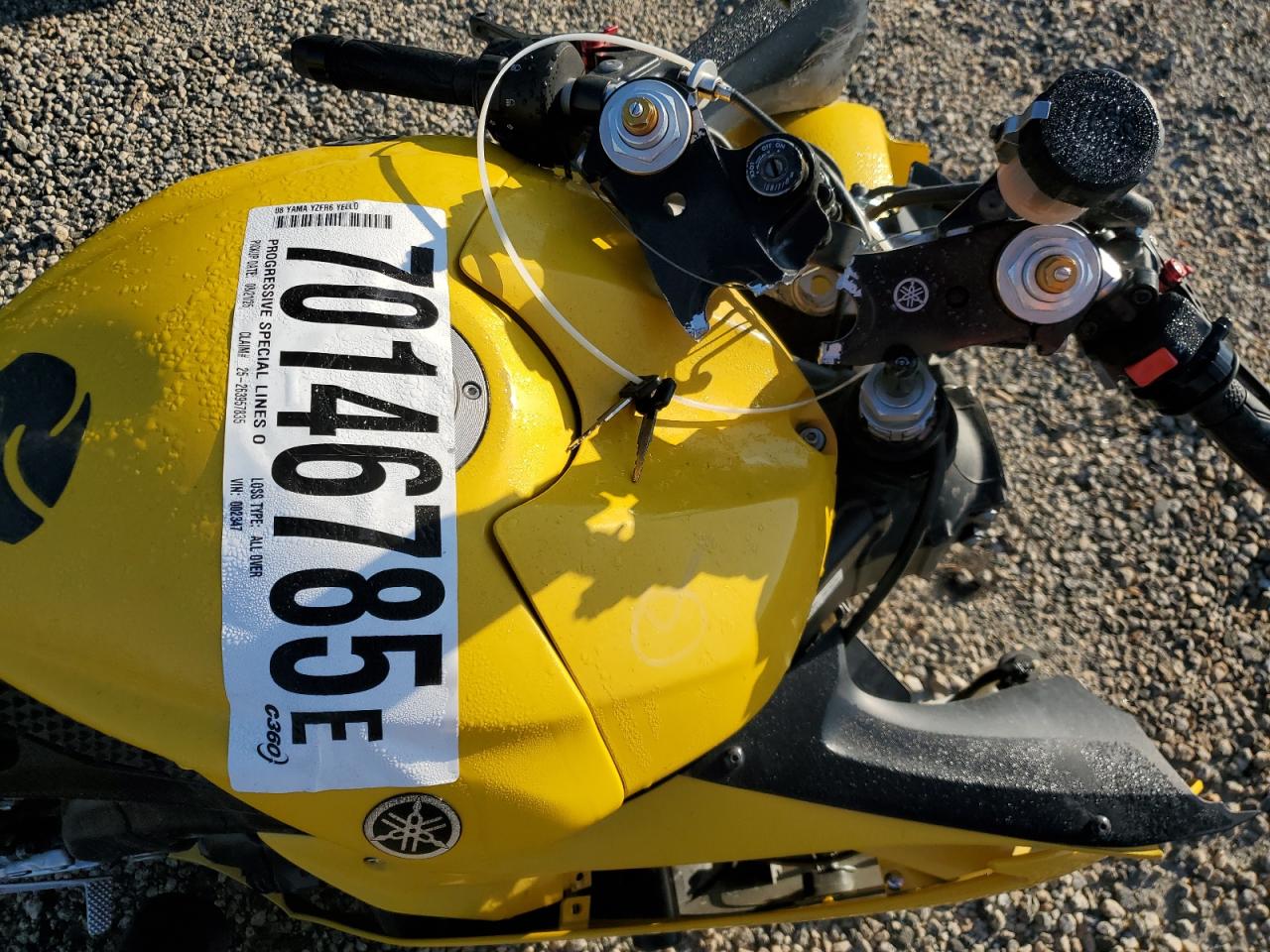 2008 Yamaha Yzfr6 VIN: JYARJ16E48A002347 Lot: 70146785