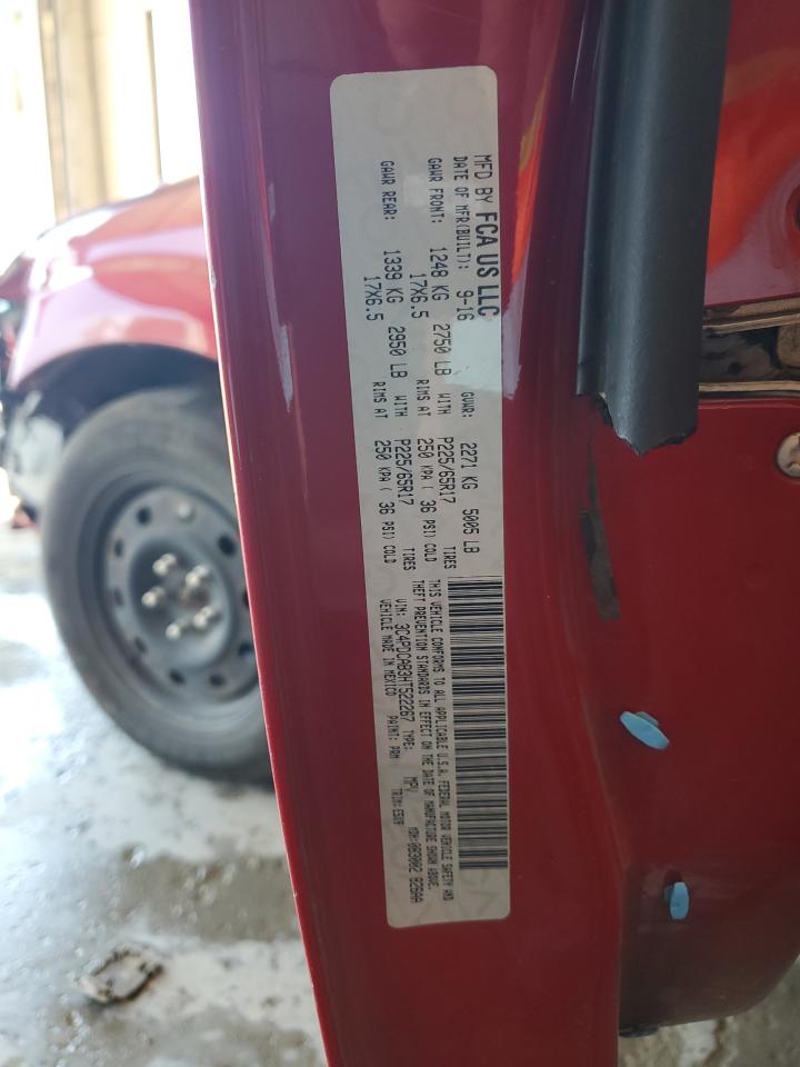 2017 Dodge Journey Se VIN: 3C4PDCAB3HT522267 Lot: 71967335