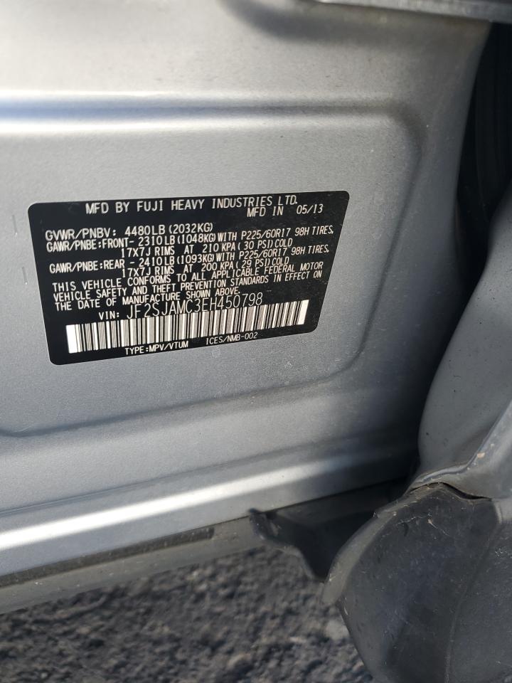 2014 Subaru Forester 2.5I Touring VIN: JF2SJAMC3EH450798 Lot: 81270045