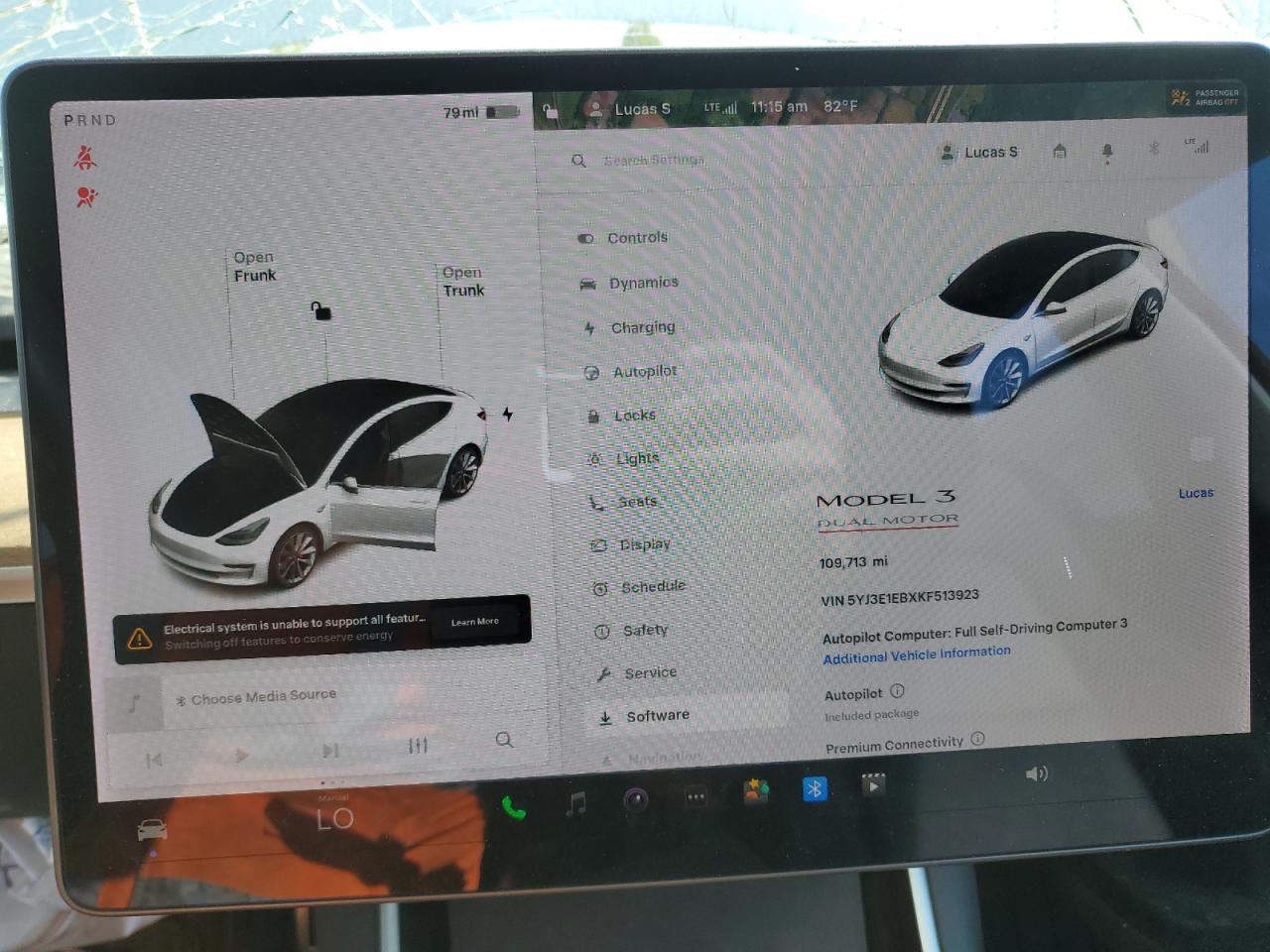 2019 Tesla Model 3 VIN: 5YJ3E1EBXKF513923 Lot: 71280455
