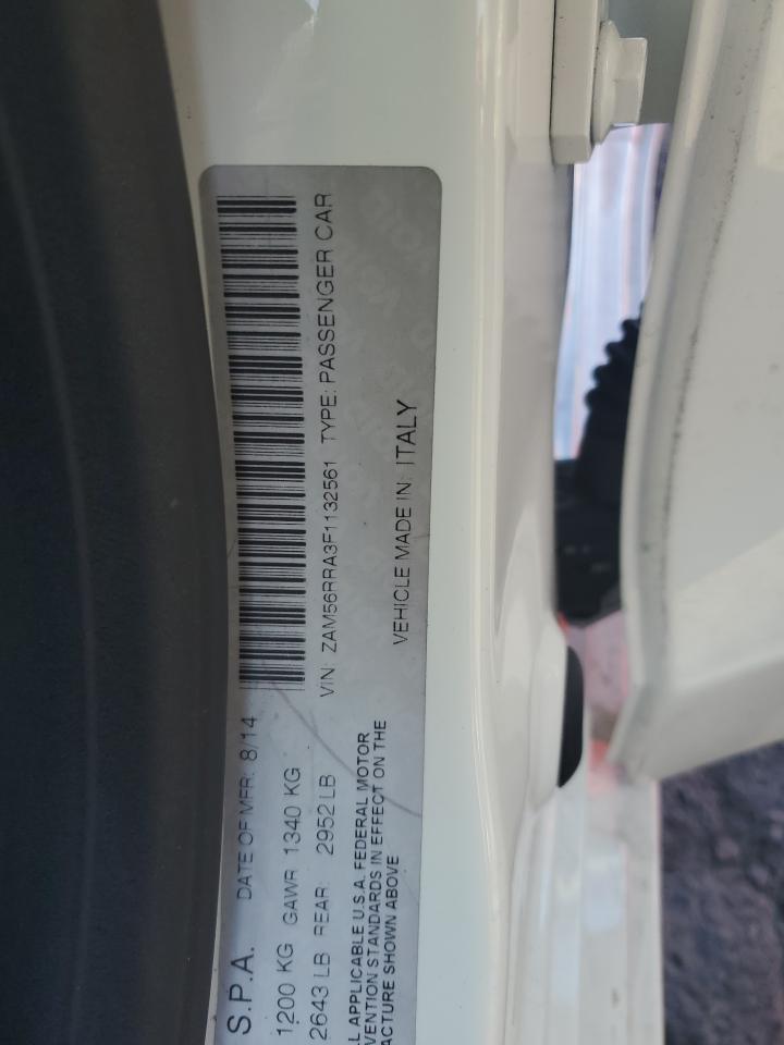 2015 Maserati Quattroporte S VIN: ZAM56RRA3F1132561 Lot: 81457655