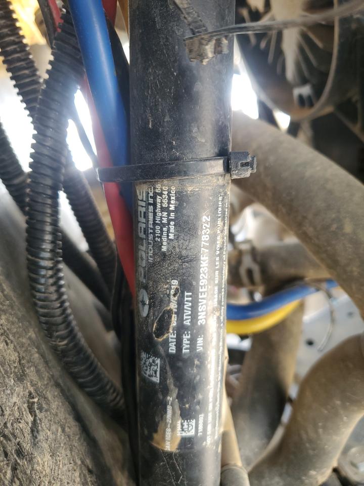 2019 Polaris Rzr Xp Turbo S Velocity VIN: 3NSVEE923KF778322 Lot: 70465435