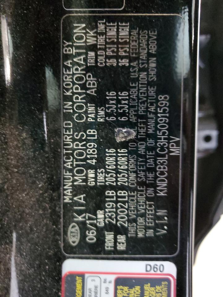 2017 Kia Niro Fe VIN: KNDCB3LC3H5091598 Lot: 80333525