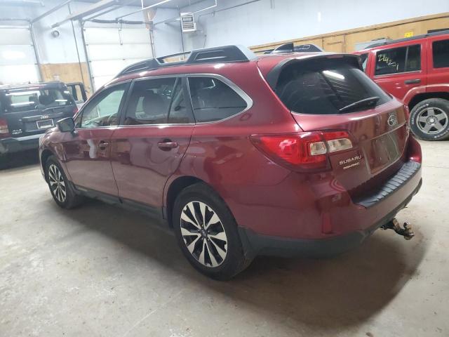 Parquets SUBARU OUTBACK 2016 Czerwony