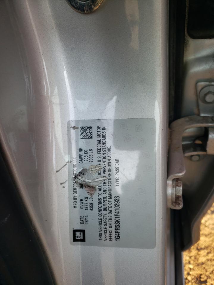 2015 Buick Verano Convenience VIN: 1G4PR5SK1F4102923 Lot: 71408385