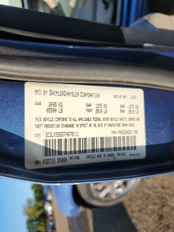 2007 Chrysler 300 Touring VIN: 2C3LK53G57H679111 Lot: 80065435