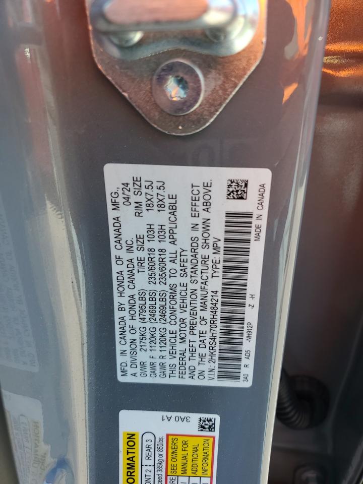 2024 Honda Cr-V Exl VIN: 2HKRS4H70RH484214 Lot: 81071165