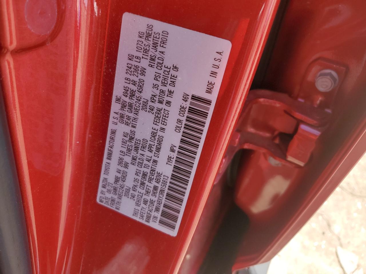 2024 Mazda Cx-50 Base VIN: 7MMVABXY3RN158813 Lot: 80264685