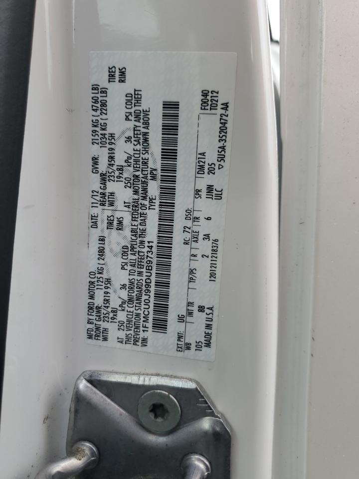 2013 Ford Escape Titanium VIN: 1FMCU0J99DUB97341 Lot: 81888155