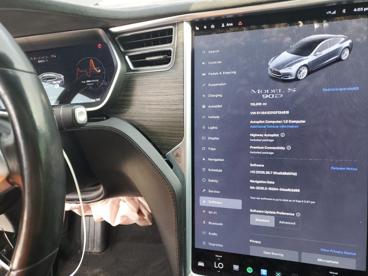 2016 Tesla Model S VIN: 5YJSA1E21GF134615 Lot: 71918225