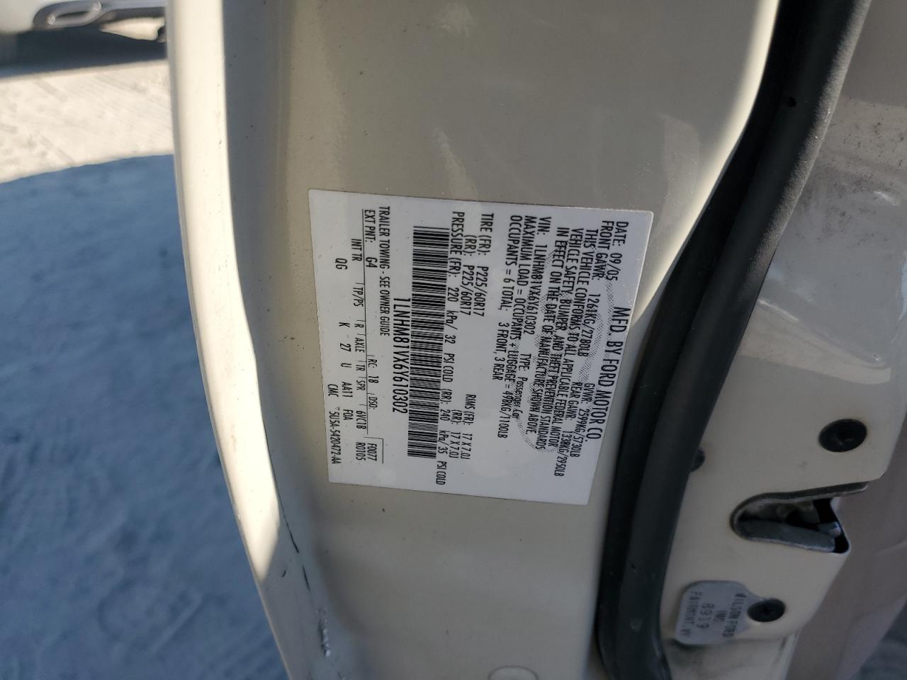 2006 Lincoln Town Car Signature VIN: 1LNHM81VX6Y610302 Lot: 71712535