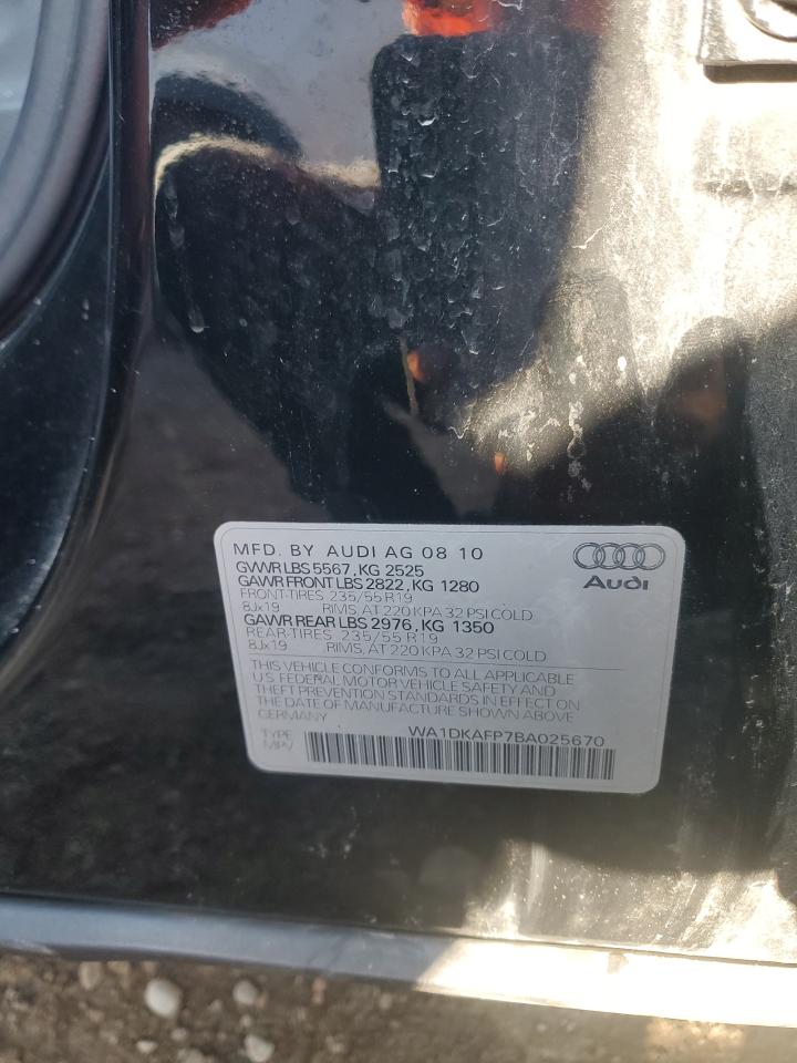 2011 Audi Q5 Premium Plus VIN: WA1DKAFP7BA025670 Lot: 83862385