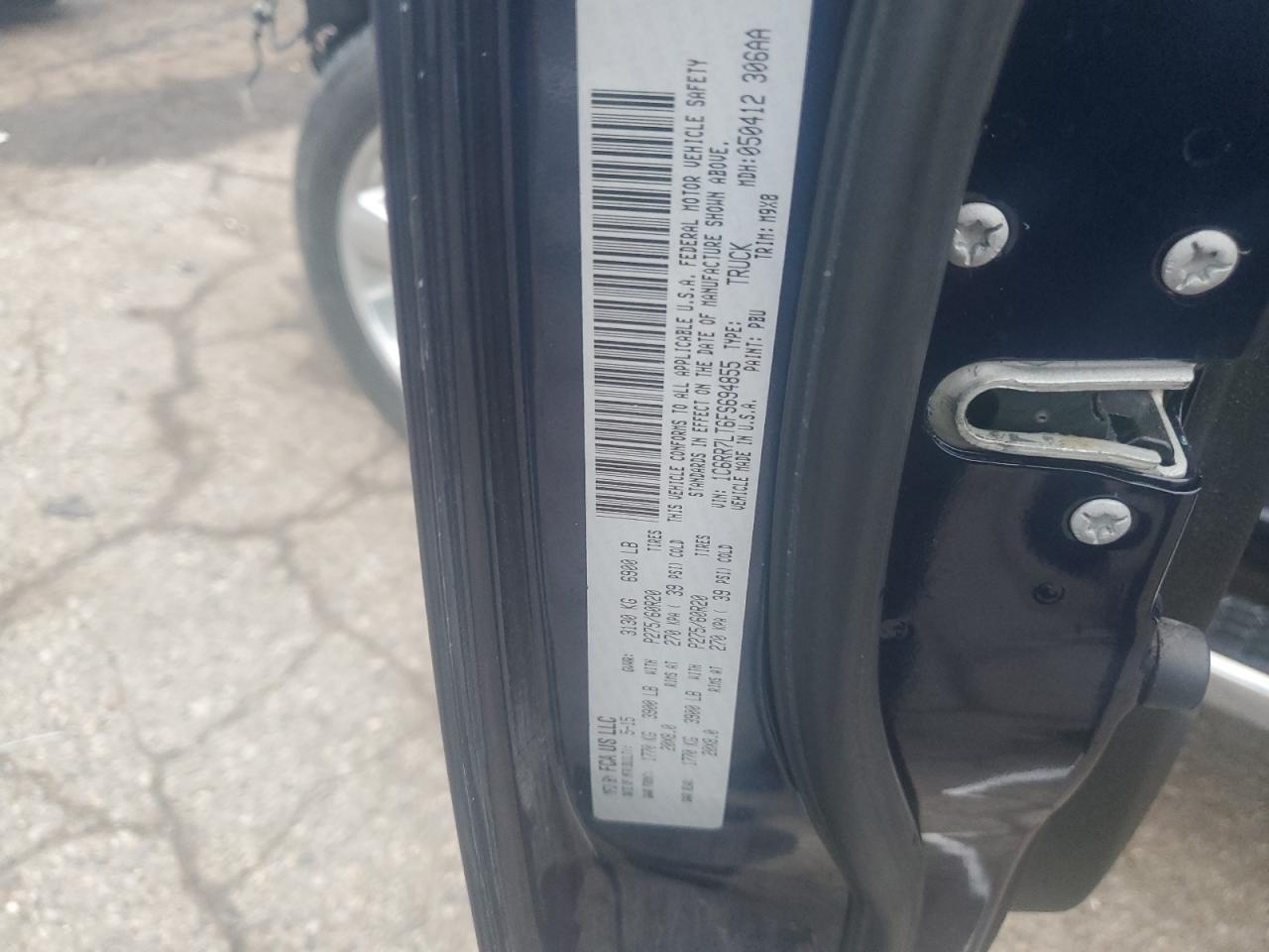 2015 Ram 1500 Slt VIN: 1C6RR7LT6FS694855 Lot: 81234765