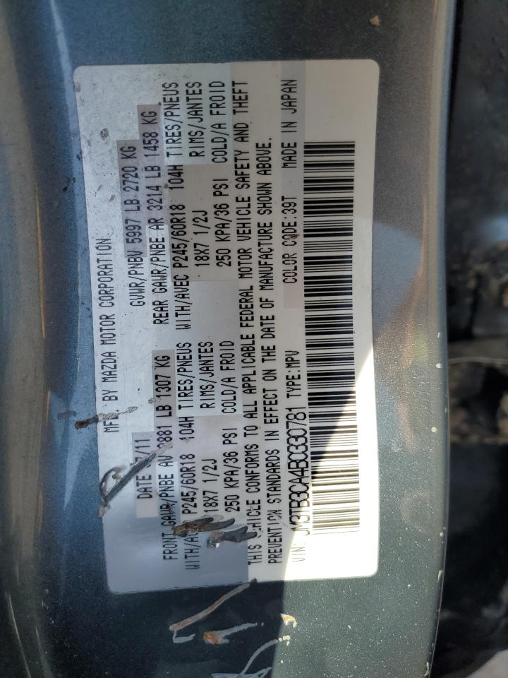 2011 Mazda Cx-9 VIN: JM3TB3CA4B0330781 Lot: 81484905