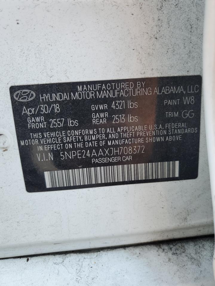 2018 Hyundai Sonata Eco VIN: 5NPE24AAXJH708372 Lot: 70682025