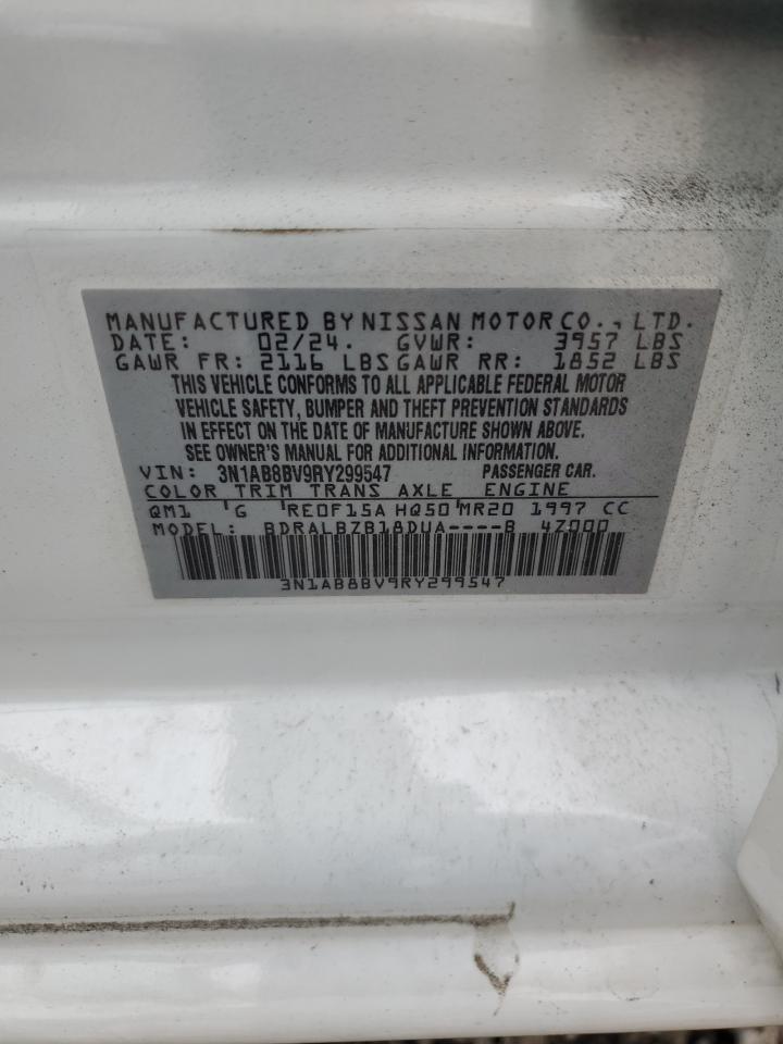 2024 Nissan Sentra S VIN: 3N1AB8BV9RY299547 Lot: 84727075