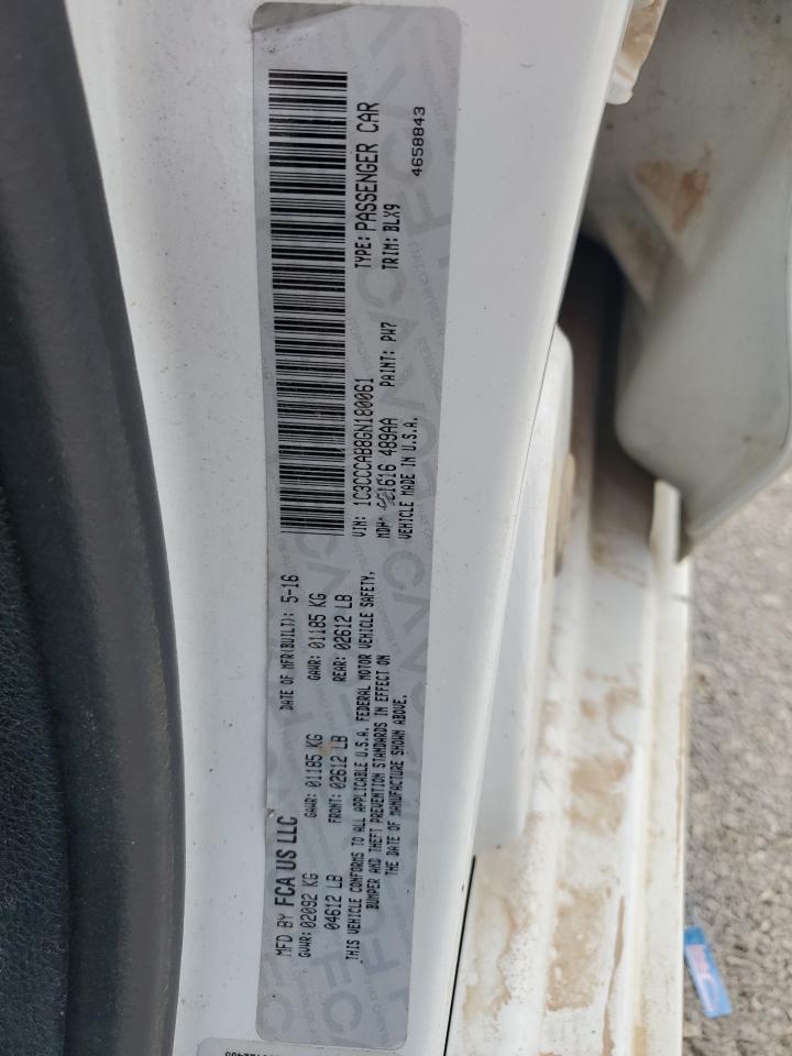 2016 Chrysler 200 Limited VIN: 1C3CCCAB8GN180061 Lot: 80425185