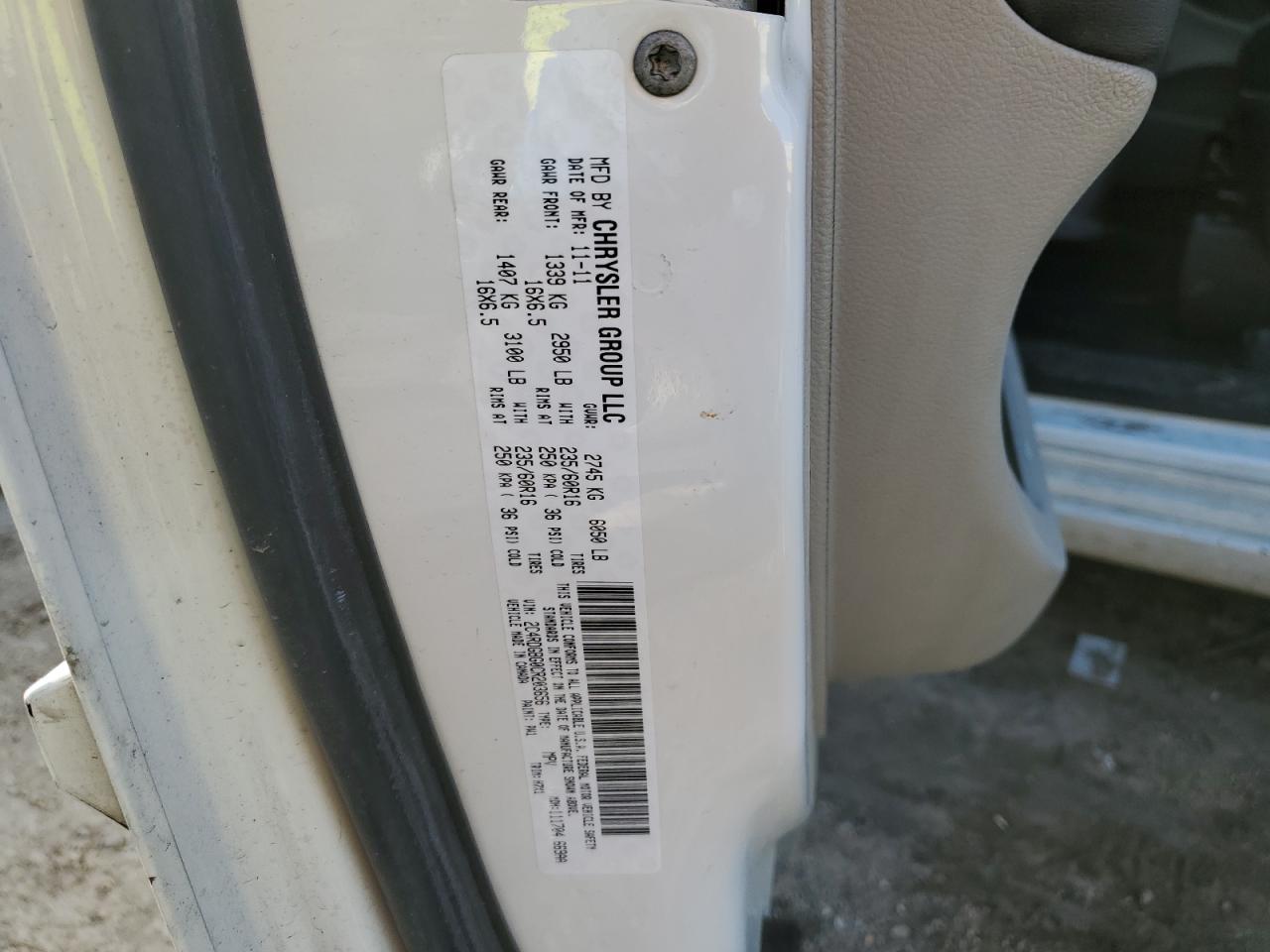 2012 Dodge Grand Caravan Se VIN: 2C4RDGBG0CR203656 Lot: 84257425