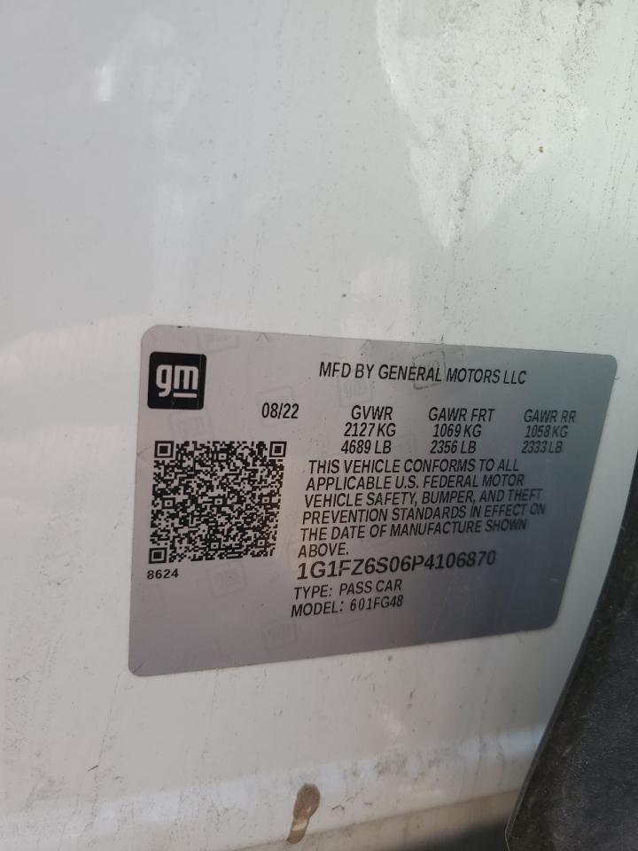 2023 Chevrolet Bolt Euv Premier VIN: 1G1FZ6S06P4106870 Lot: 84375765