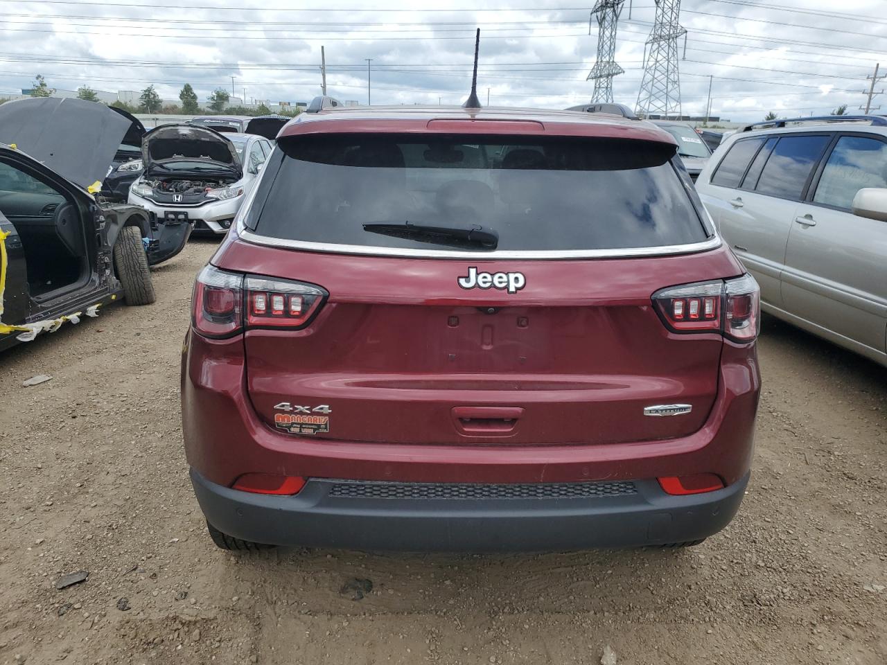 2020 Jeep Compass Latitude VIN: 3C4NJDBB2LT255412 Lot: 71792685