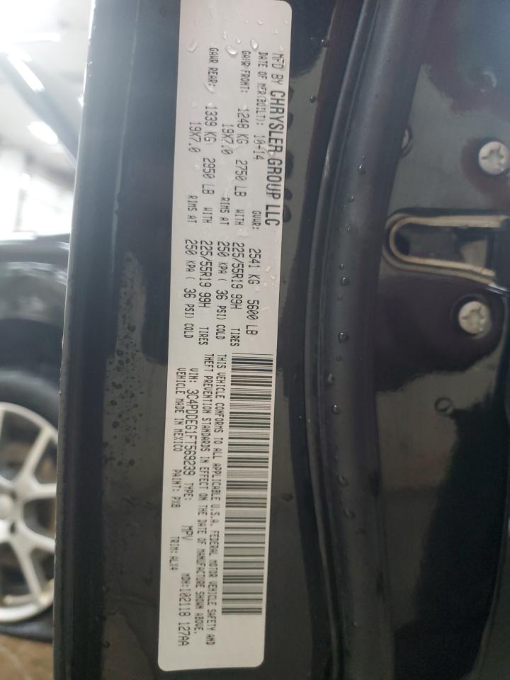 2015 Dodge Journey R/T VIN: 3C4PDDEG1FT569239 Lot: 83963895