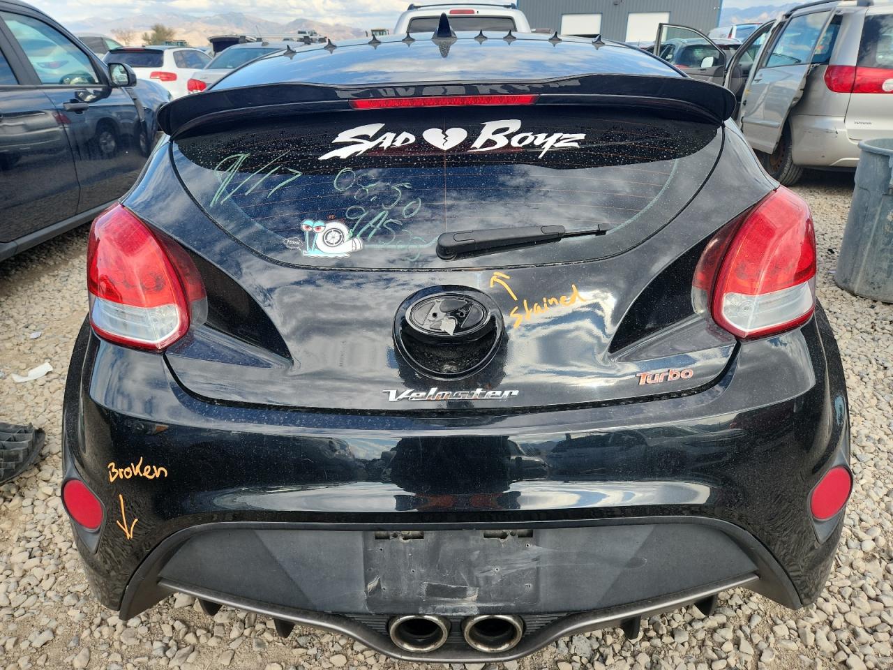 2013 Hyundai Veloster Turbo VIN: KMHTC6AE0DU173612 Lot: 84559225