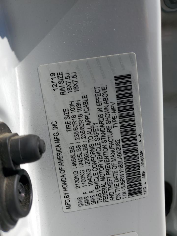 2020 Honda Cr-V Exl VIN: 5J6RW1H85LA002082 Lot: 81916945