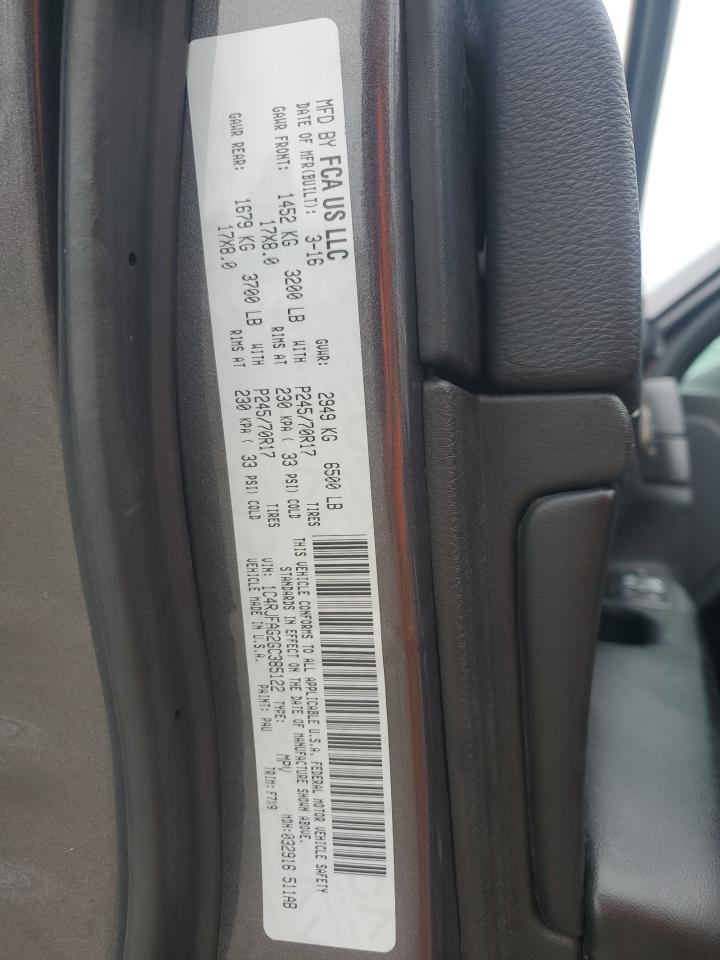 2016 Jeep Grand Cherokee Laredo VIN: 1C4RJFAG2GC385122 Lot: 84030355