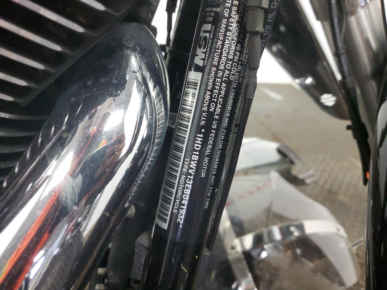 2014 Harley-Davidson Flstc Heritage Softail Classic VIN: 1HD1BWV13EB041932 Lot: 71975135