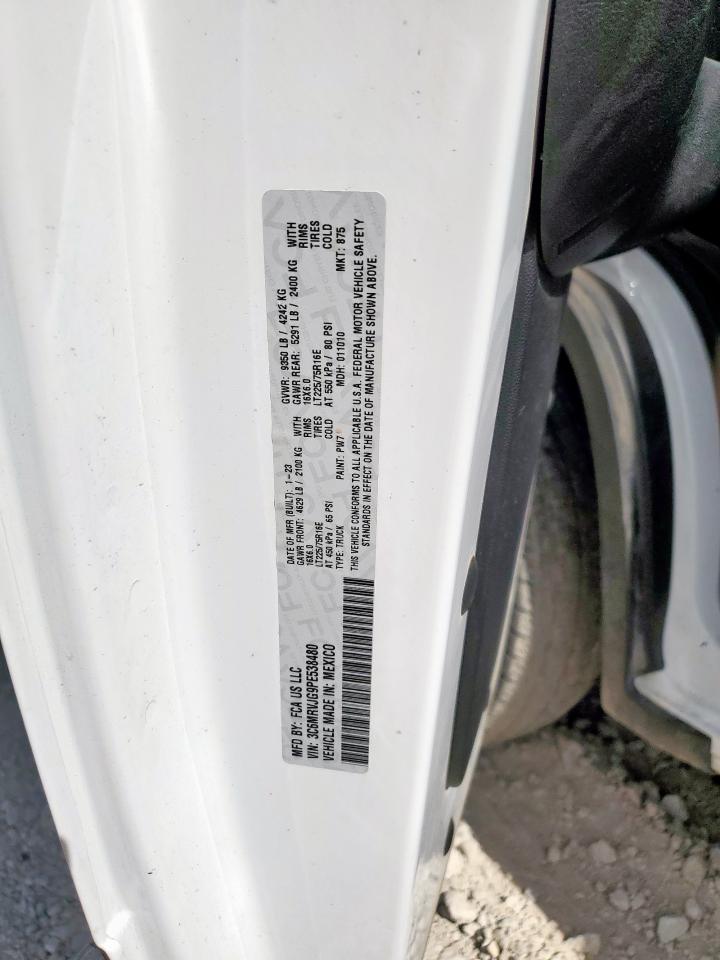 2023 Ram Promaster 3500 3500 High VIN: 3C6MRVJG9PE538480 Lot: 81555865