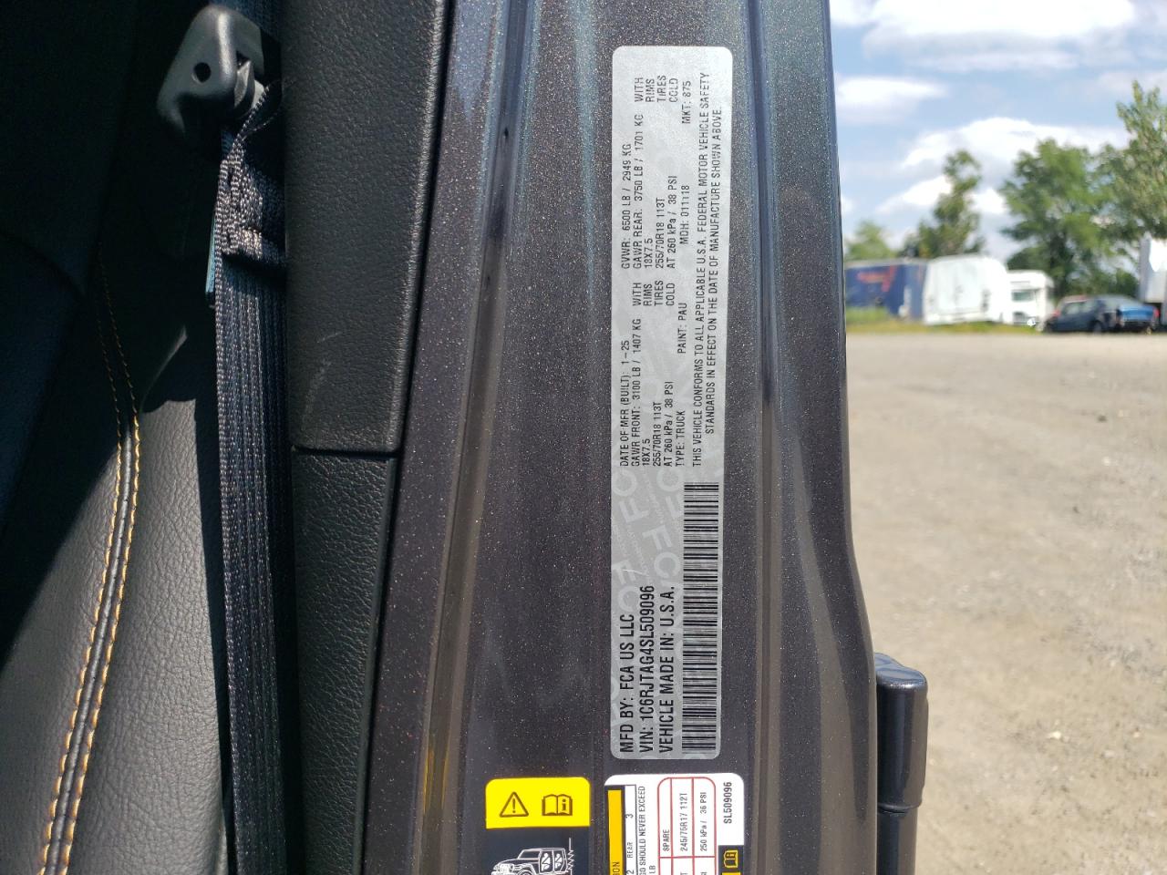 2025 Jeep Gladiator Sport VIN: 1C6RJTAG4SL509096 Lot: 71816785
