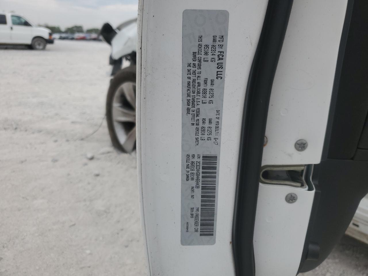 2017 Dodge Charger Sxt VIN: 2C3CDXHG8HH664439 Lot: 80072725