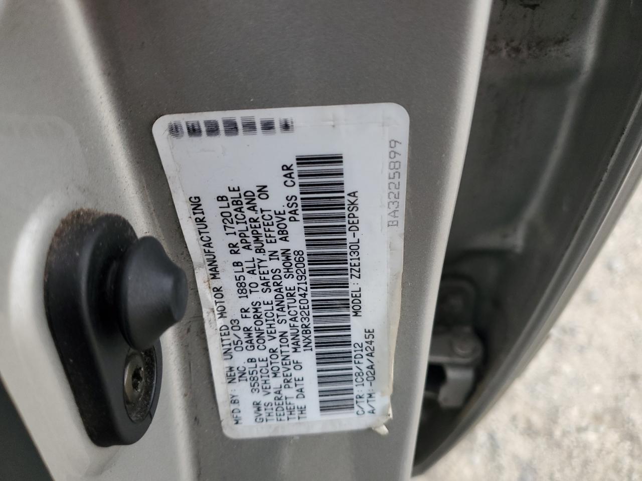 2004 Toyota Corolla Ce VIN: 1NXBR32E04Z192068 Lot: 81656775